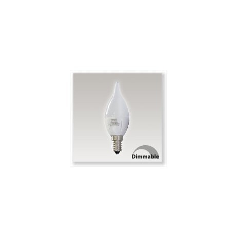 Ampoule LED E14 6W dimmable (coup de vent) blanc neutre