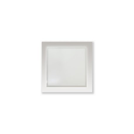 Plafonnier LED 18W blanc (297x297 mm) blanc chaud