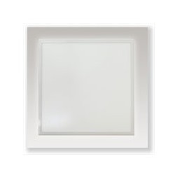 Plafonnier LED 18W blanc (297x297 mm) blanc froid