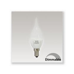 Ampoule LED E14 6W dimmable (coup de vent) blanc chaud